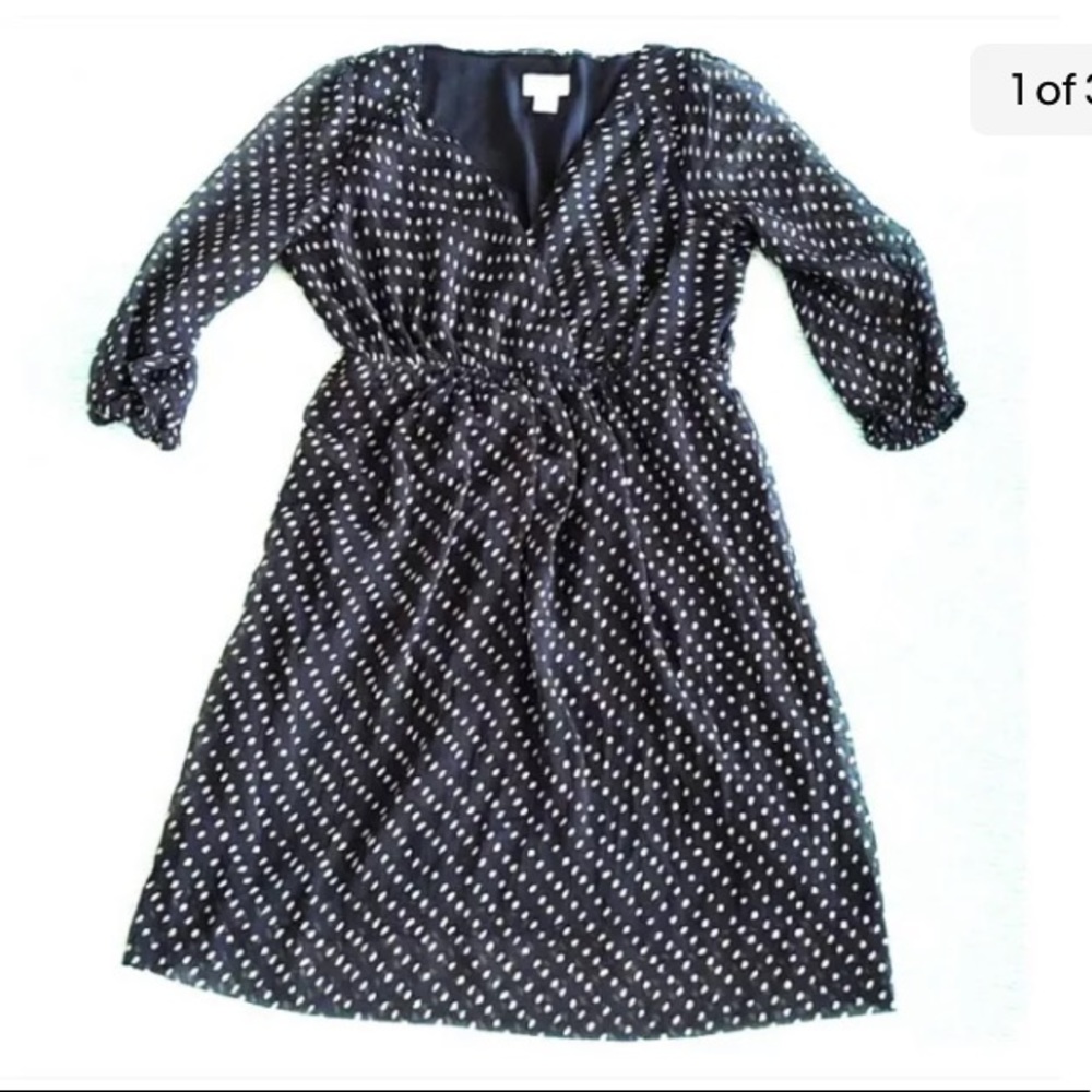 Motherhood maternity polka dot dress